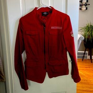 Womens Harley Davidson red jacket